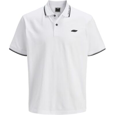 12273303-4705205 Jcopacer żakardowa koszulka polo Ss, Bright White, S 12273303-4705205 Jcopacer żakardowa koszulka polo Ss, Bright White, S