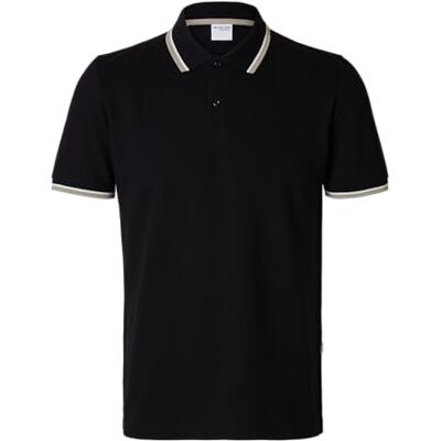 16095852-4614946 SELECTED FEMME Slhslim-Atlas Sport Ss Polo, czarny, M 16095852-4614946 SELECTED FEMME Slhslim-Atlas Sport Ss Polo, czarny, M