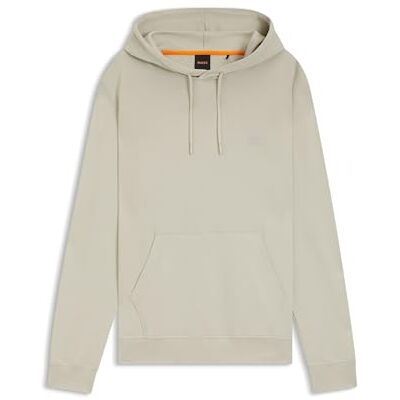 50509314 BOSS Męska bluza z kapturem Wetalk z bawełny Terry z naszywką z logo, jasnobeżowy, XS 50509314 BOSS Męska bluza z kapturem Wetalk z bawełny Terry z naszywką z logo, jasnobeżowy, XS