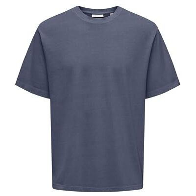 22030505-4809613 ONLY & SONS Onsdistress RLX SS Tee Noos koszulka męska, indygo (Vintage Indigo), L 22030505-4809613 ONLY & SONS Onsdistress RLX SS Tee Noos koszulka męska, indygo (Vintage Indigo), L