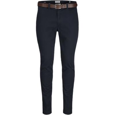 12279249-4779099 JACK & JONES Jpstmarco Franco Chino W Belt, granatowy, 28W / 32L 12279249-4779099 JACK & JONES Jpstmarco Franco Chino W Belt, granatowy, 28W / 32L