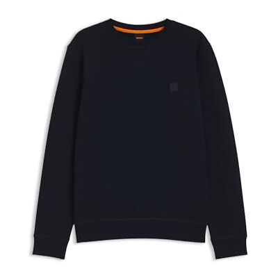 50509323 BOSS Męska bluza Westart z bawełny frotte o luźnym kroju z naszywką z logo, NIEBIESKI, 6XL 50509323 BOSS Męska bluza Westart z bawełny frotte o luźnym kroju z naszywką z logo, NIEBIESKI, 6XL