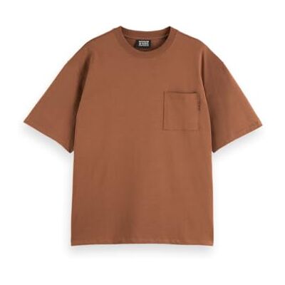 181290 Scotch & Soda Seasonal Core Luźny krój 3 Crosses Pocket T-shirt, Miękki muł 210, XXL 181290 Scotch & Soda Seasonal Core Luźny krój 3 Crosses Pocket T-shirt, Miękki muł 210, XXL