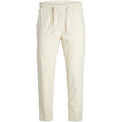 12229699 JACK & JONES Męskie spodnie lniane Jpstace Jjbreeze Linen DEK, Moonbeam, XXL 12229699 JACK & JONES Męskie spodnie lniane Jpstace Jjbreeze Linen DEK, Moonbeam, XXL