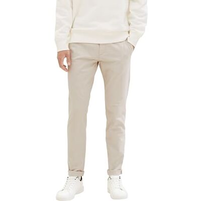 1041245 TOM TAILOR Denim Męskie spodnie slim chinosy, 34734 beżowy Mini Houndstooth, 27W / 34L 1041245 TOM TAILOR Denim Męskie spodnie slim chinosy, 34734 beżowy Mini Houndstooth, 27W / 34L