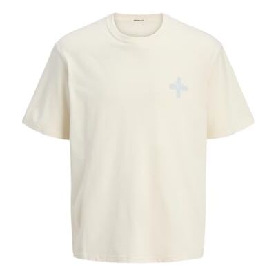12277573-4761432 JACK & JONES Koszulka męska Jorhydra Pattern Tee SS Crew Neck, Antique White, XL 12277573-4761432 JACK & JONES Koszulka męska Jorhydra Pattern Tee SS Crew Neck, Antique White, XL