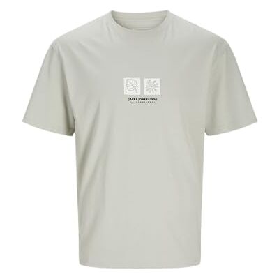 12262591 JACK & JONES Męska koszulka Jorportland Box Tee SS Crew Neck T-Shirt, kolor szary mineralny, M, Szary mineralne, M 12262591 JACK & JONES Męska koszulka Jorportland Box Tee SS Crew Neck T-Shirt, kolor szary mineralny, M, Szary mineralne, M