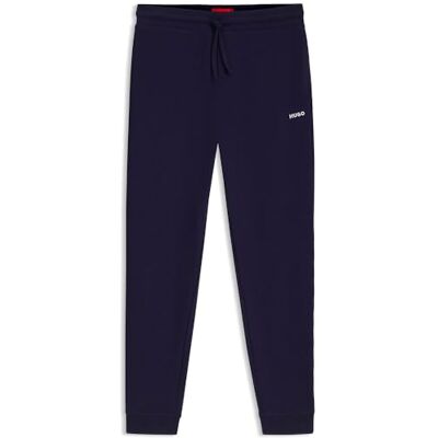50532012 HUGO Austin Pants męskie spodnie piżamowe z mieszanki bawełny z wyszywanym logo, Open Blue 496, M 50532012 HUGO Austin Pants męskie spodnie piżamowe z mieszanki bawełny z wyszywanym logo, Open Blue 496, M