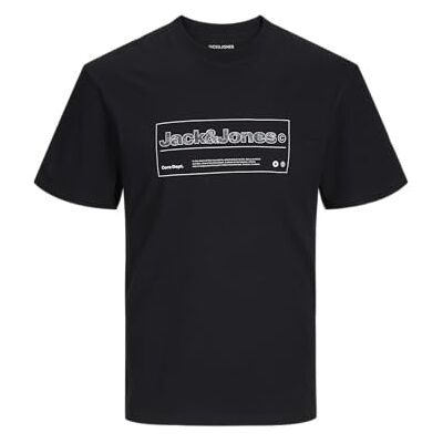 12265407 Jack & Jones JCOALPHA koszulka z nadrukiem z przodu SS Crew Neck, czarny, L 12265407 Jack & Jones JCOALPHA koszulka z nadrukiem z przodu SS Crew Neck, czarny, L
