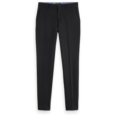 179846 Scotch & Soda Mott Tailored Jersey Yarn-Dyed Chino, czarny 001, 33W / 32L 179846 Scotch & Soda Mott Tailored Jersey Yarn-Dyed Chino, czarny 001, 33W / 32L