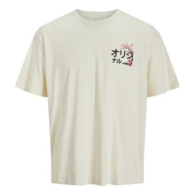 12282197-4817296 Jack & Jones Jorfuji Tee SS Crew Neck Tg Pls, Antique White, 5XL 12282197-4817296 Jack & Jones Jorfuji Tee SS Crew Neck Tg Pls, Antique White, 5XL