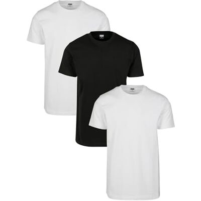 TB2684 Urban Classics T-shirt męski (3 sztuki), biały/biały/czarny., XL TB2684 Urban Classics T-shirt męski (3 sztuki), biały/biały/czarny., XL