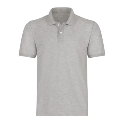 627601_110_XXL Trigema Męska koszulka polo Deluxe Piqué, szary (Grau-melange 110), XXL 627601_110_XXL Trigema Męska koszulka polo Deluxe Piqué, szary (Grau-melange 110), XXL