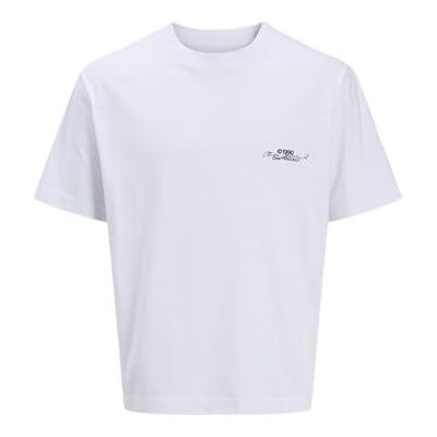 12276726-4751185 JACK & JONES Męska koszulka Jcohorizon Photo Back Tee SS Crew Neck, Bright White, L 12276726-4751185 JACK & JONES Męska koszulka Jcohorizon Photo Back Tee SS Crew Neck, Bright White, L