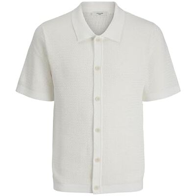 12278492-4781542 JACK & JONES Jprblajones Knit Polo Ss męska koszulka polo, Cloud Dancer, XL 12278492-4781542 JACK & JONES Jprblajones Knit Polo Ss męska koszulka polo, Cloud Dancer, XL