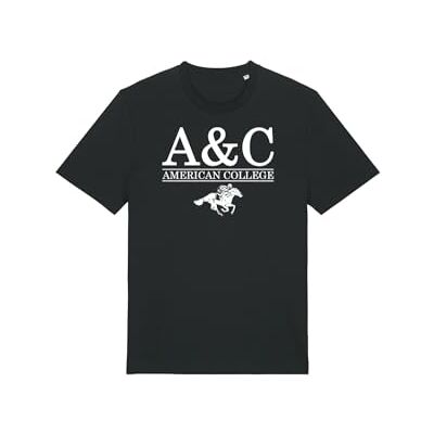ACS25T5 BLACK XL AMERICAN COLLEGE USA Męska czarna koszulka Rozmiar XL Decontract, czarny, XL ACS25T5 BLACK XL AMERICAN COLLEGE USA Męska czarna koszulka Rozmiar XL Decontract, czarny, XL