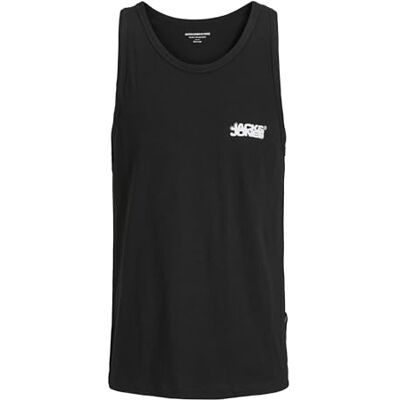 12276727-4751199 JACK & JONES Jcosago Small Logo Slub Tank Top, czarny, M 12276727-4751199 JACK & JONES Jcosago Small Logo Slub Tank Top, czarny, M