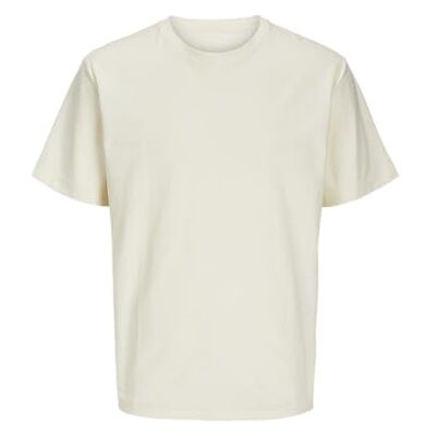 12273109-4702819 JACK & JONES Koszulka męska Jorsplit Twill Tee SS Crew Neck, Antique White, XL 12273109-4702819 JACK & JONES Koszulka męska Jorsplit Twill Tee SS Crew Neck, Antique White, XL
