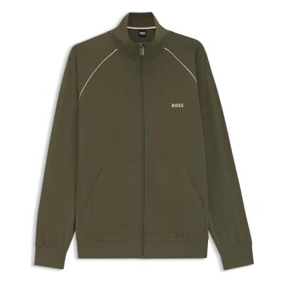 50515307 BOSS Męska kurtka Loungewear_Jacket, 348-open Green, XXL 50515307 BOSS Męska kurtka Loungewear_Jacket, 348-open Green, XXL