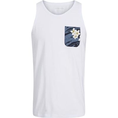 12269321-4649948 Jjhawaii Pocket Tank Top SL, biały, S 12269321-4649948 Jjhawaii Pocket Tank Top SL, biały, S