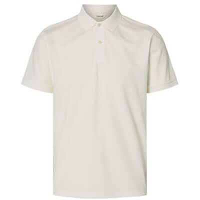 16099994-4916432 SELECTED MEN Slhfave Button Ss Polo Noos, Cloud Dancer, XXL 16099994-4916432 SELECTED MEN Slhfave Button Ss Polo Noos, Cloud Dancer, XXL