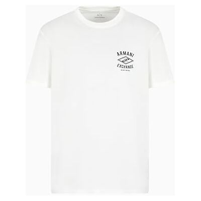 XM000550AF10362U0009 Armani Exchange Armani Ax Diamond Logo Tee T-Shirt męski, Off White, XXL XM000550AF10362U0009 Armani Exchange Armani Ax Diamond Logo Tee T-Shirt męski, Off White, XXL
