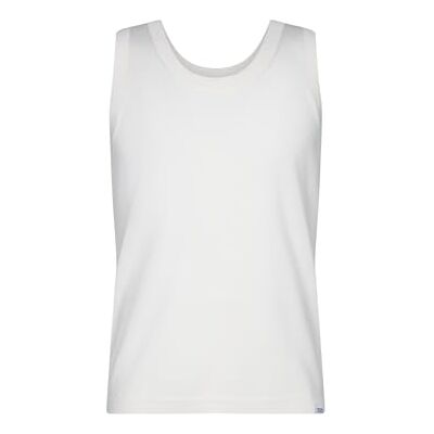 845730 Seidensticker Studio Unisex tank top – Regular Fit – unisex – uniwersalny – okrągły dekolt – mieszanka wełny z jedwabiu i merynosów, biały, M 845730 Seidensticker Studio Unisex tank top – Regular Fit – unisex – uniwersalny – okrągły dekolt – mieszanka wełny z jedwabiu i merynosów, biały, M