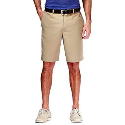 41154529848 Haggar mens Cool 18 Classic Fit Expandable Waist Short Casual Shorts, British Khaki, 40 41154529848 Haggar mens Cool 18 Classic Fit Expandable Waist Short Casual Shorts, British Khaki, 40