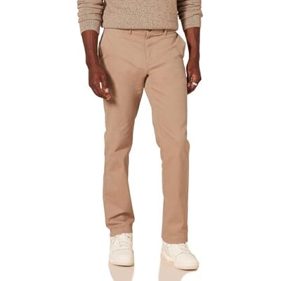 MAE60012FL18-DkK-42W x 28L Amazon Essentials Męskie spodnie slim fit casual stretch khaki, ciemny khaki brązowy, 42W x 28L MAE60012FL18-DkK-42W x 28L Amazon Essentials Męskie spodnie slim fit casual stretch khaki, ciemny khaki brązowy, 42W x 28L
