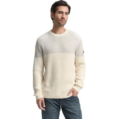 1048745 TOM TAILOR Sweter męski, 39369 Offwhite Grey Plated Mouline, 3XL 1048745 TOM TAILOR Sweter męski, 39369 Offwhite Grey Plated Mouline, 3XL