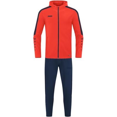 M9623 JAKO Męski dres reprezentacyjny Power, flame/granatowy, L M9623 JAKO Męski dres reprezentacyjny Power, flame/granatowy, L