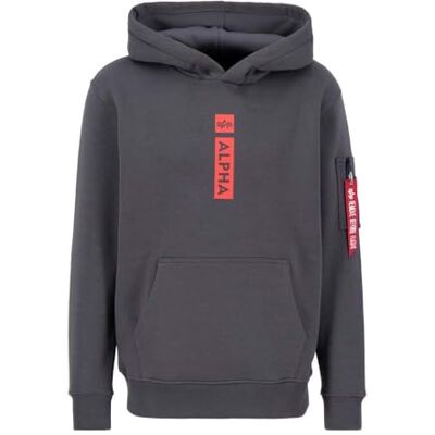 146338-684 Alpha Industries PP Bluza z kapturem dla mężczyzn Vintage Grey 146338-684 Alpha Industries PP Bluza z kapturem dla mężczyzn Vintage Grey