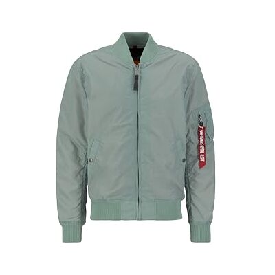 191103-680 Alpha Industries MA-1 TT Bomber Jacket dla mężczyzn Dusty Green 191103-680 Alpha Industries MA-1 TT Bomber Jacket dla mężczyzn Dusty Green