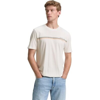 1047409 TOM TAILOR Denim T-shirt męski, 10348 Gardenia White, XS 1047409 TOM TAILOR Denim T-shirt męski, 10348 Gardenia White, XS