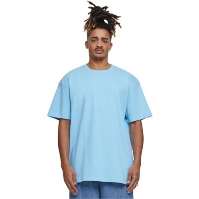BY102 Build Your Brand Męski T-shirt Heavy Oversize Tee, Basic T-shirt dla mężczyzn, oversized fit, bawełna, rozmiary XS-5XL, Balticblue, S BY102 Build Your Brand Męski T-shirt Heavy Oversize Tee, Basic T-shirt dla mężczyzn, oversized fit, bawełna, rozmiary XS-5XL, Balticblue, S