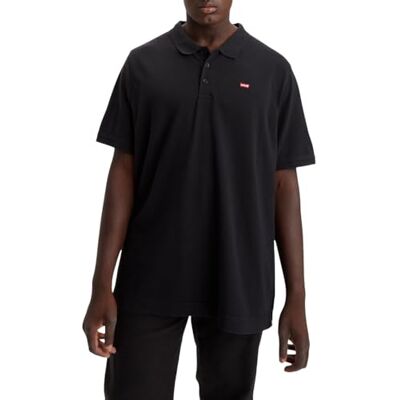 86998-0003 Levi's Mężczyźni Big & Tall Housemark Polo T-Shirt, Mineral Black, 1XL 86998-0003 Levi's Mężczyźni Big & Tall Housemark Polo T-Shirt, Mineral Black, 1XL