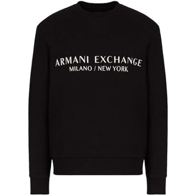 8NZM88ZJKRZ1200XS Armani Exchange Bluza męska City, Czarny, XS 8NZM88ZJKRZ1200XS Armani Exchange Bluza męska City, Czarny, XS