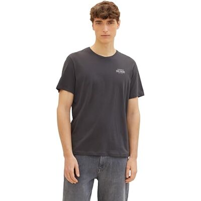 1042195 TOM TAILOR Męski T-shirt Basic Crew-Neck, 10899 Tarmac Grey, L 1042195 TOM TAILOR Męski T-shirt Basic Crew-Neck, 10899 Tarmac Grey, L