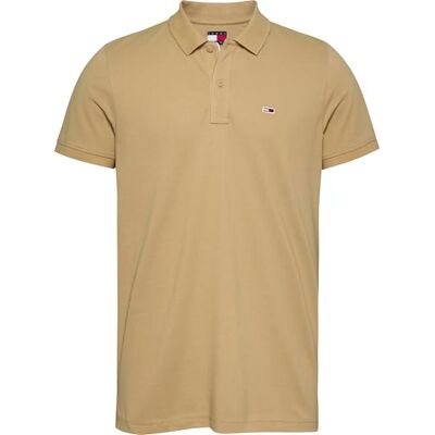 DM0DM20676 Tommy Jeans Męska koszulka polo TJM SLIM PLACKET EXT S/S Polo, beżowa, 6XL, Beżowy (Relic Tan), 6XL DM0DM20676 Tommy Jeans Męska koszulka polo TJM SLIM PLACKET EXT S/S Polo, beżowa, 6XL, Beżowy (Relic Tan), 6XL