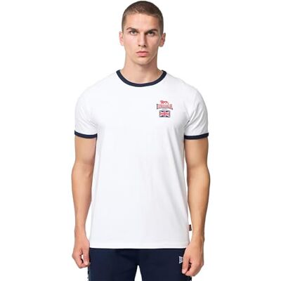 117451 Lonsdale Cashendun t-shirt męski, biały/granatowy/czerwony, L, 117451 Lonsdale Cashendun t-shirt męski, biały/granatowy/czerwony, L,