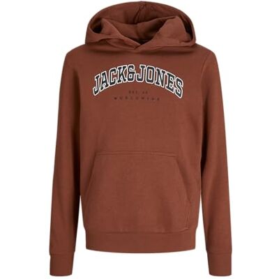 12259564-4776179 JACK & JONES Jjecaleb Varsity Sweat Hood Noos Jnr, Pala henna, 152 12259564-4776179 JACK & JONES Jjecaleb Varsity Sweat Hood Noos Jnr, Pala henna, 152