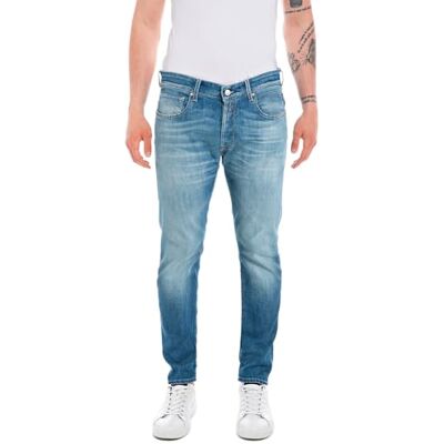 M1008 .000.285 724 Replay Męskie dżinsy regular slim fit Willbi, 009 Medium Blue, 33W / 32L M1008 .000.285 724 Replay Męskie dżinsy regular slim fit Willbi, 009 Medium Blue, 33W / 32L