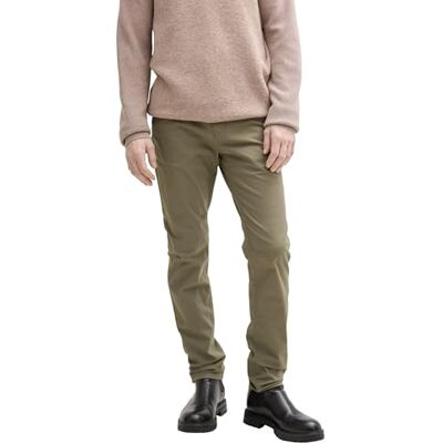 1046967 TOM TAILOR Travis Slim spodnie chinosy, męskie, 10415 Dusty Olive Green, 34W / 34L 1046967 TOM TAILOR Travis Slim spodnie chinosy, męskie, 10415 Dusty Olive Green, 34W / 34L