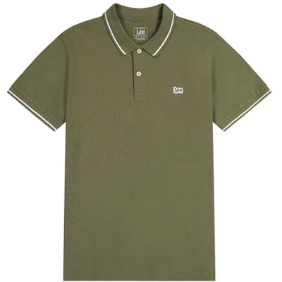 112363855 Lee Pique Polo, Mercantile Green, M 112363855 Lee Pique Polo, Mercantile Green, M