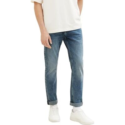 1040206 TOM TAILOR Denim Męskie dżinsy Piers Slim, 10118 Used Light Stone Blue Denim, 29W / 30L 1040206 TOM TAILOR Denim Męskie dżinsy Piers Slim, 10118 Used Light Stone Blue Denim, 29W / 30L