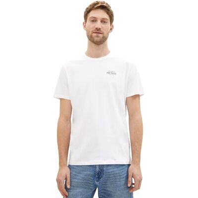 1042195 TOM TAILOR T-shirt męski, 20000 – biały, 3XL 1042195 TOM TAILOR T-shirt męski, 20000 – biały, 3XL