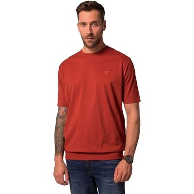 712616 JP 1880 Męskie duże rozmiary L-8XL Komfortowa koszulka z krótkim rękawem, Kolekcja Basic od XXL do 10 XL , Czerwona cegła, 6XL 712616 JP 1880 Męskie duże rozmiary L-8XL Komfortowa koszulka z krótkim rękawem, Kolekcja Basic od XXL do 10 XL , Czerwona cegła, 6XL