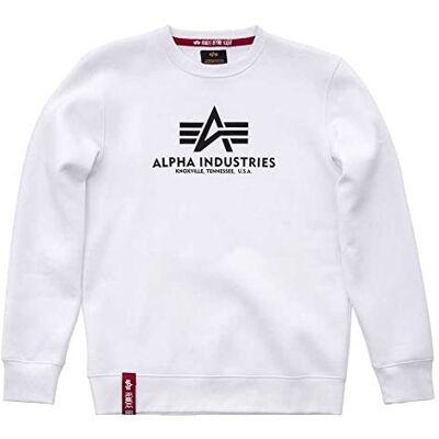 178302-09 Alpha Industries Podstawowa bluza męska Alpha Industries White 178302-09 Alpha Industries Podstawowa bluza męska Alpha Industries White