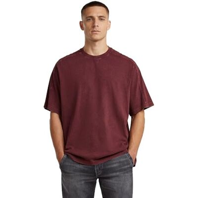 D26860 G-STAR Washed Boxy R T T-Shirt, czerwony (Port Red Smokey GD -c756-h808), L męski, Czerwony (Port Red Smokey Gd -c756-h808), L D26860 G-STAR Washed Boxy R T T-Shirt, czerwony (Port Red Smokey GD -c756-h808), L męski, Czerwony (Port Red Smokey Gd -c756-h808), L