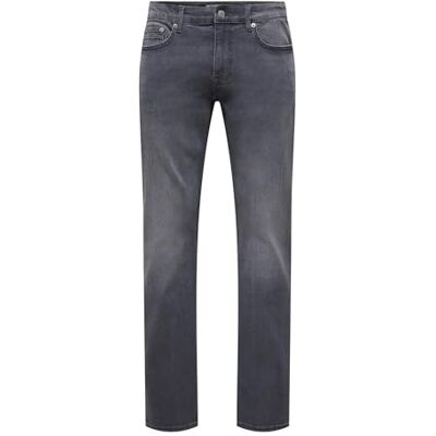 22035667-4849091 ONLY & SONS Onsweft Reg. Jax Box PIM DNM, Dark Grey Denim, 33W / 32L 22035667-4849091 ONLY & SONS Onsweft Reg. Jax Box PIM DNM, Dark Grey Denim, 33W / 32L